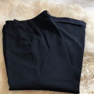 - Black wide leg cuffed pants size 10